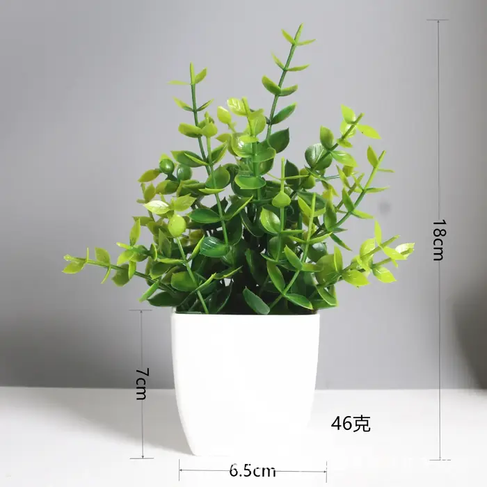 Bonsaï artificiel vert, fausse plante en pot, plantes artificielles d'intérieur et d'extérieur, déco