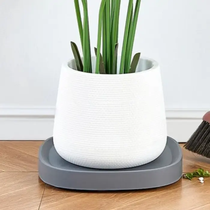 Plateau mobile carré durable pour pot de fleurs
