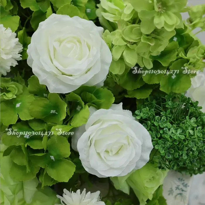 Hortensia Rose verte 80/70/50cm