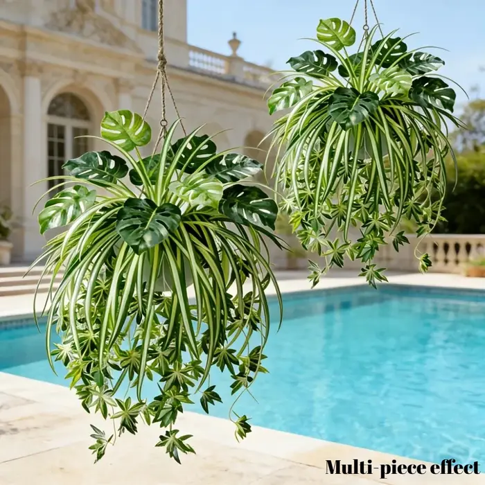 3 plantes artificielles murales en PVC