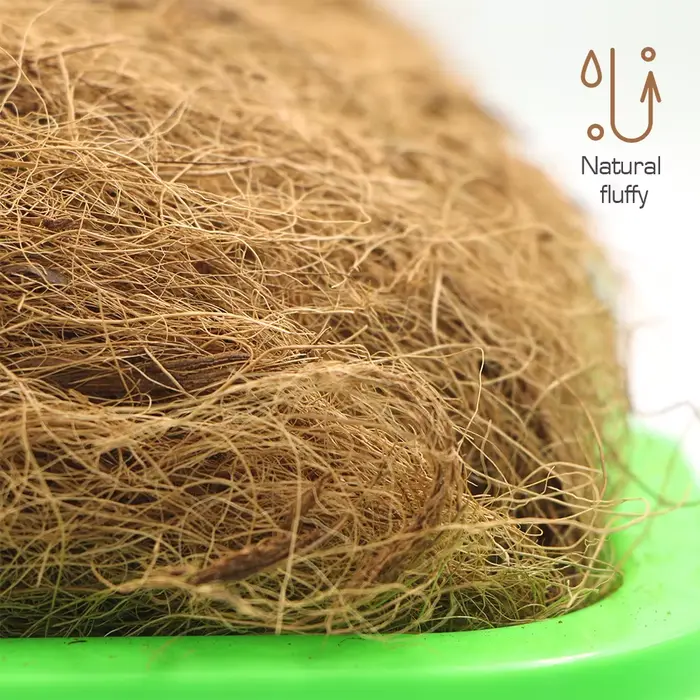 50g-500g naturel organique coquille de noix de coco soie longue coquille de noix de coco fibre pour 