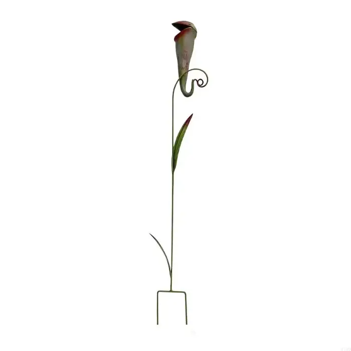Pichet artistique en fer pour plantes, pointes plantes carnivores en fer coloré, piquets jardin pour