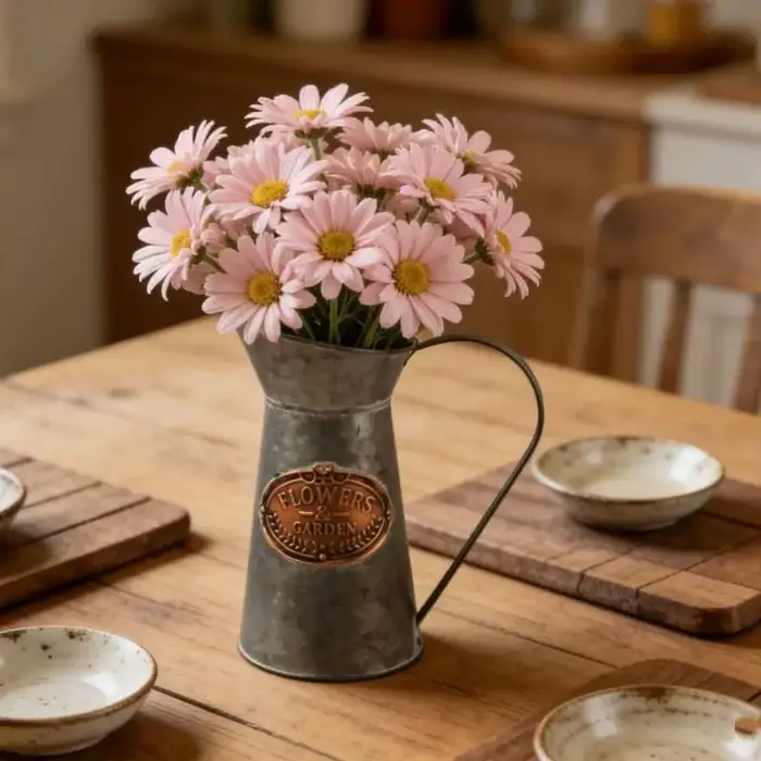 Pot fleurs en métal, Vase décoratif pratique