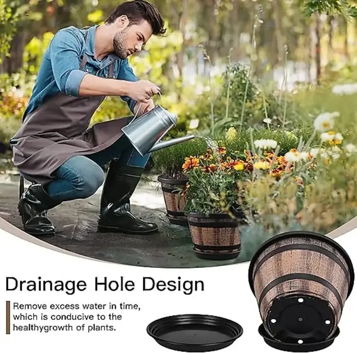 Les jardinières en plastique conçues pour Discrimination