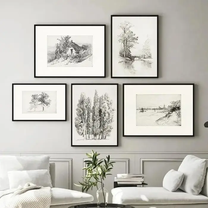 Toile d'art mural rustique de ferme