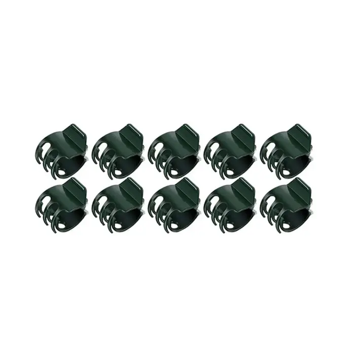 10/50/100 PIÈCES Pinces de Soutien Végétales Vert Foncé à 6 Griffes pour Orchidées, Fleurs, Tiges Gr