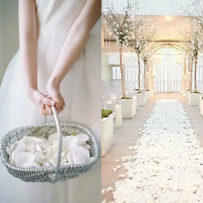 Pétale de Rose colorée artificielle romantique