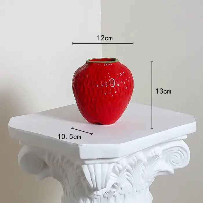 Vase à fraises en céramique