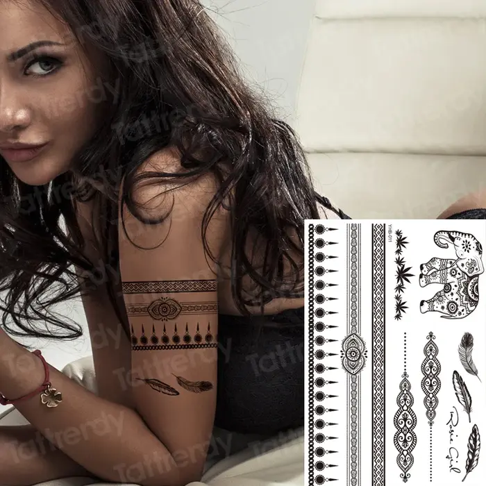 Autocollant de tatouage temporaire