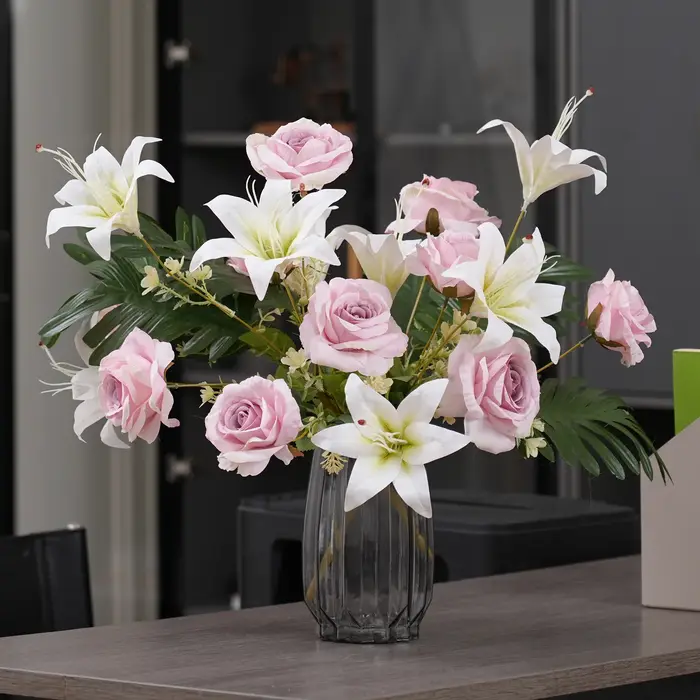 Bouquet de fleurs artificielles en soie X2025