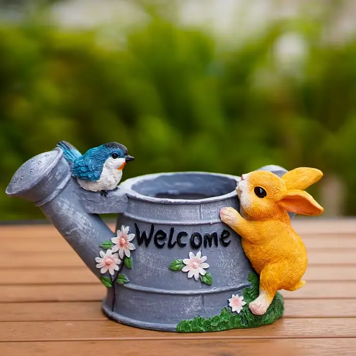 Jardinière succulente lapin mignon