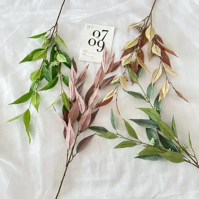Feuilles de plantes artificielles décoratives de jardin
