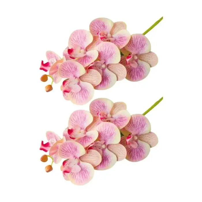 E8BD – lot 2 fleurs d'orchidées papillon, pour couronnes Bouquets faits à main, arrangements floraux