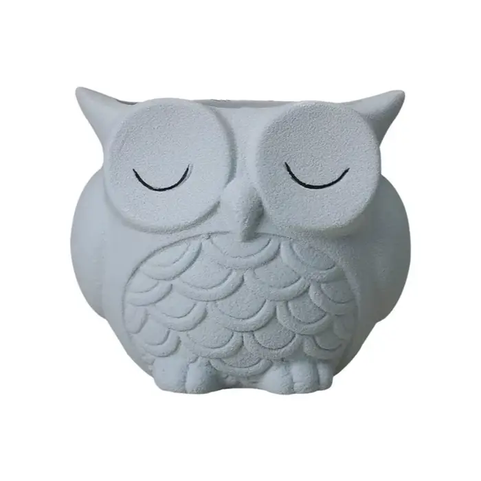Pot à plantes créatif en céramique en forme de hibou, mignon, résistant à la corrosion, pour oignon 