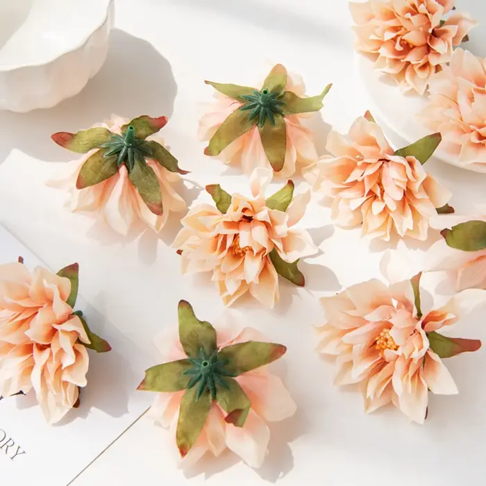 10/20 pièces 7CM fleurs artificielles soie étamine Gerbera maison mariage décor extérieur jardin Scrapbook Roses arc Festival artisanat couronne