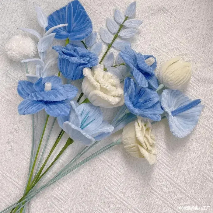 Tige de fleur artificielle en fil
