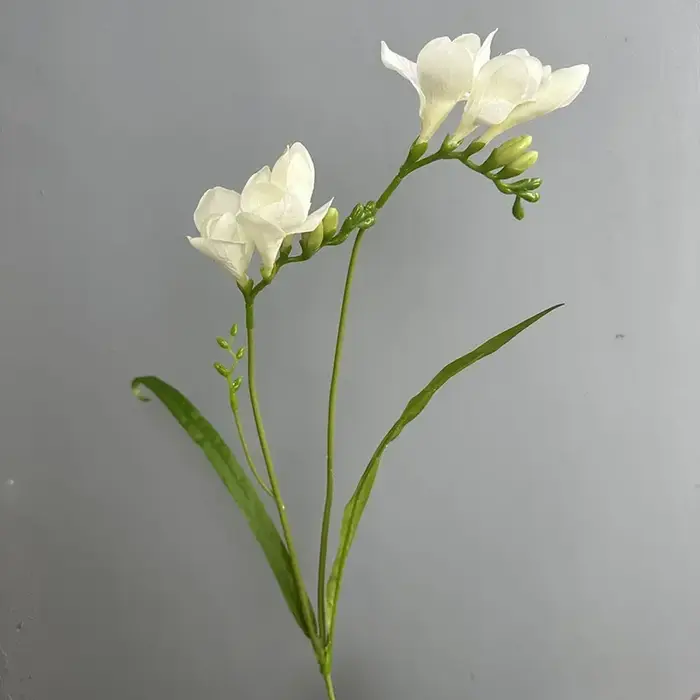 Simulation de Branches de Freesia, fausses fleurs en soie, décoration de fête de Festival, orchidée 