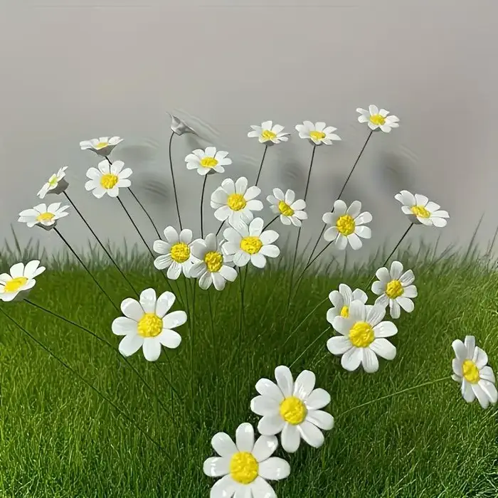 6/8/10 pièces de fleurs de marguerite en céramique
