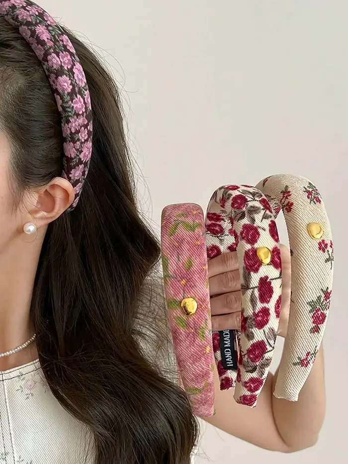 Bandeau floral français pour la saint-valentin pour femmes