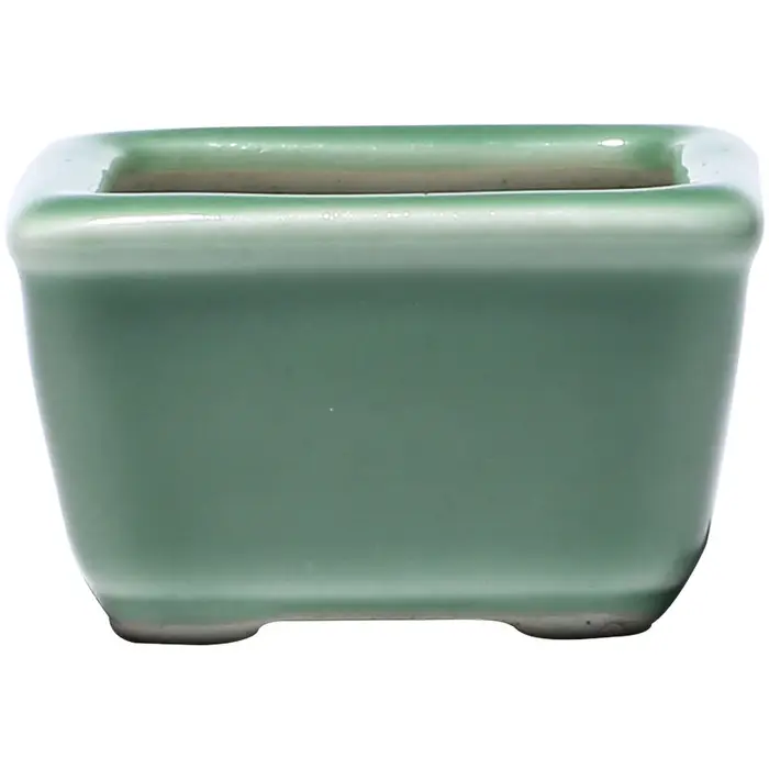 Pot de fleurs en poterie émaillée