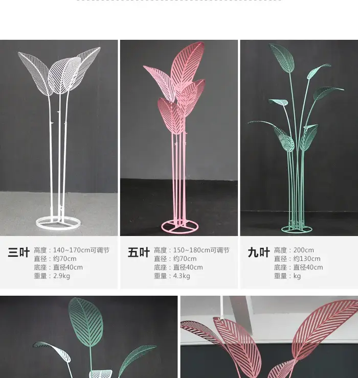 Décoration de bananier simulé en métal