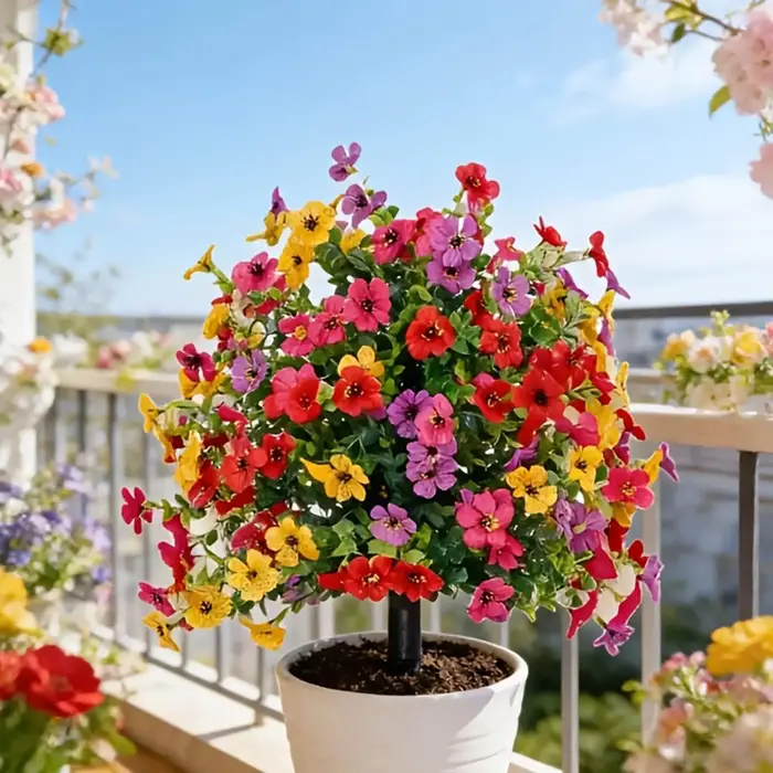 Fleurs artificielles pour l'extérieur