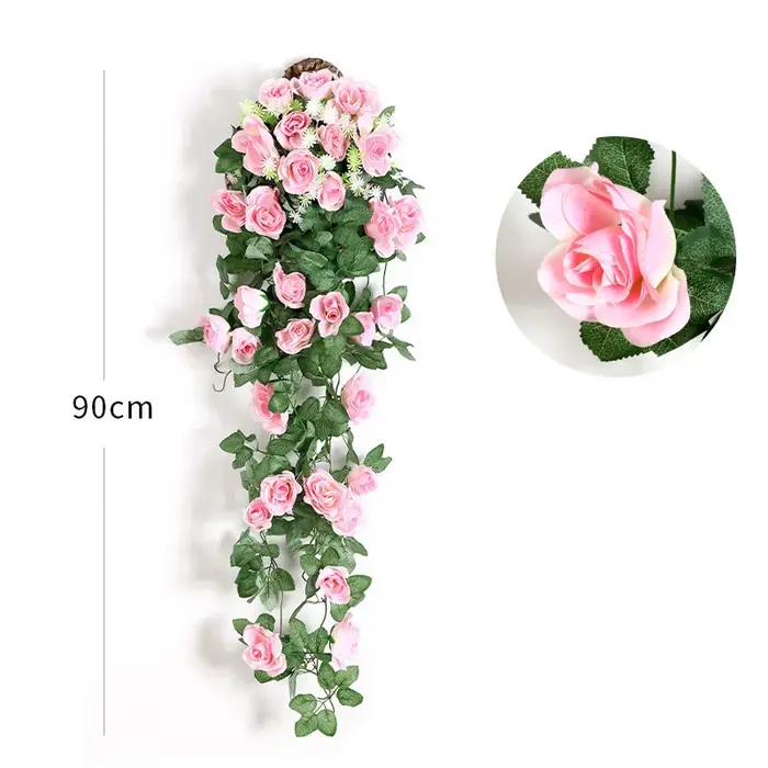Fleur artificielle en rotin