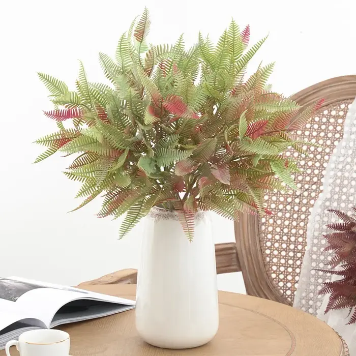 Feuilles de Fougère Artificielles en Plastique