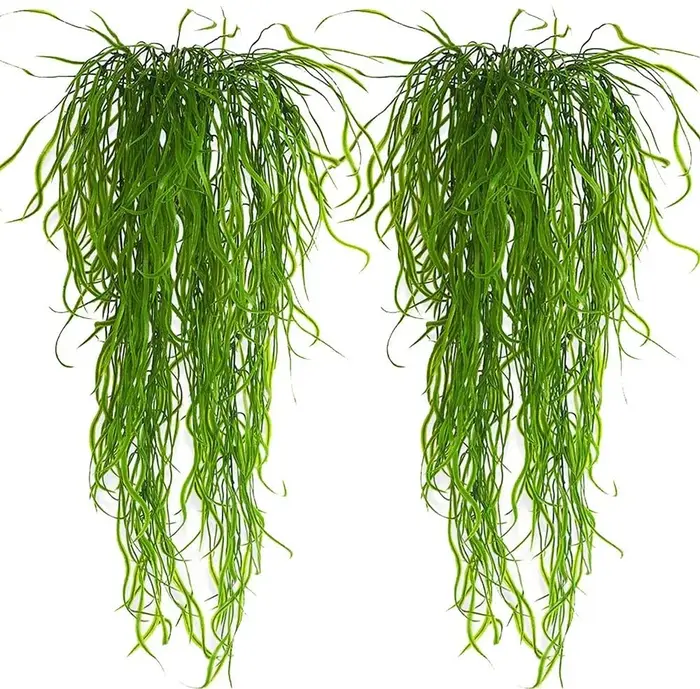 Guirxiété de Vignes Artificielles, Plante de Fougère, Feuilles de Lierre, Degré UV, Faux Plastique, 