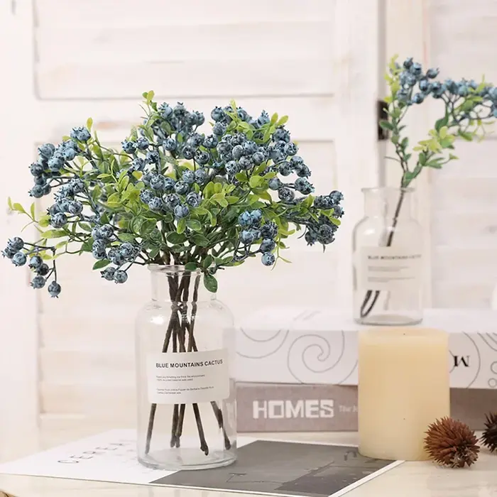 Bouquet Artificiel de Baies de Myrtille