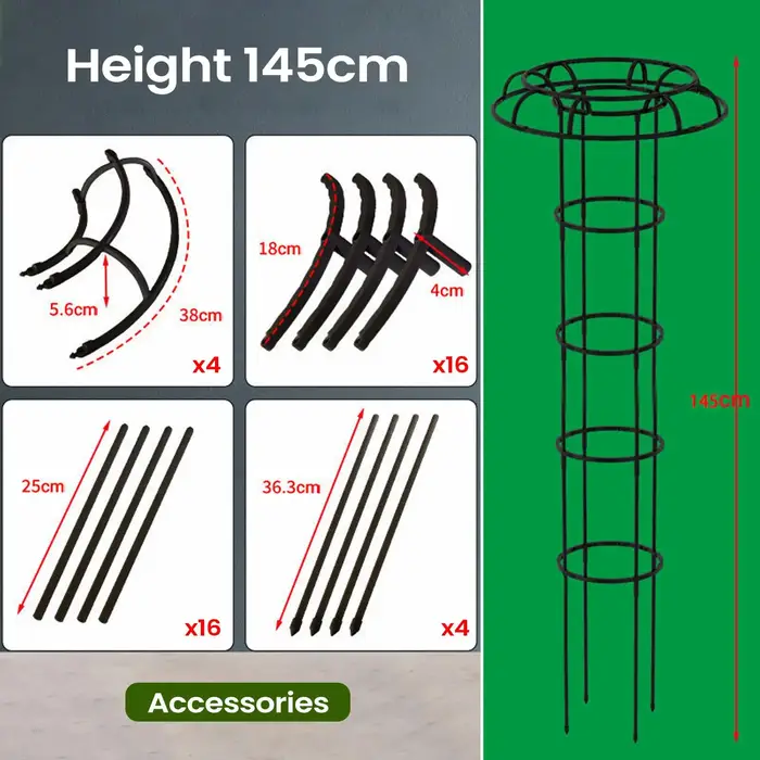 Treillis de jardin en forme de parapluie pour plantes grimpantes