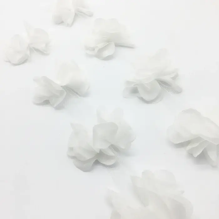 Grappe de fleurs en mousseline de soie