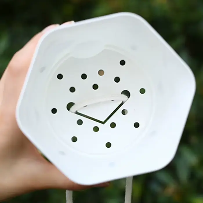 Pot de fleurs Transparent à arrosage automatique, Pot de fleurs Hexagonal paresseux, jardinières en 