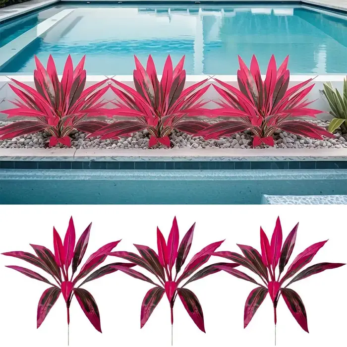 Plante artificielle Cordyline Ti à 12 feuilles