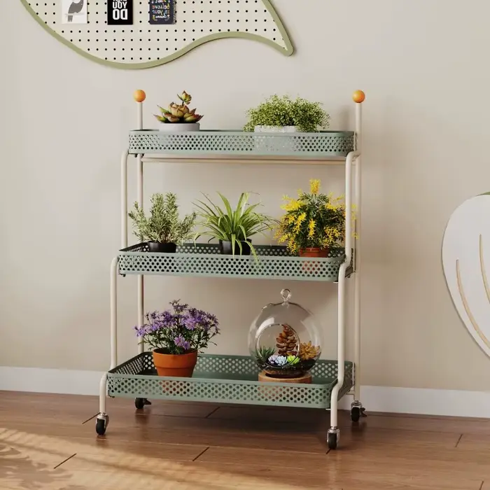 Support de présentation pour plantes d'extérieur en forme de rose