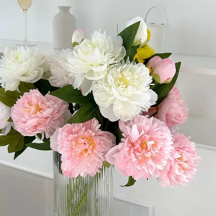 Fleurs de pivoine artificielles à Double pétale