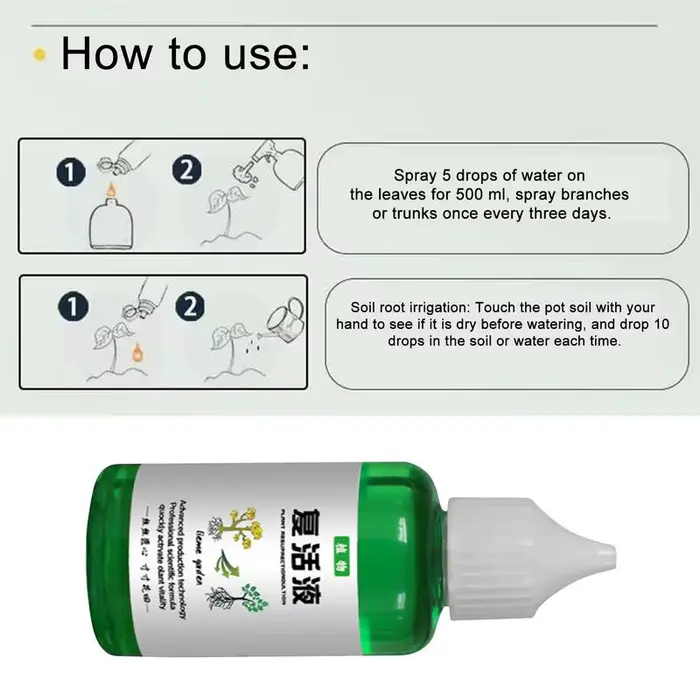 Liquide de résurrection pour plantes