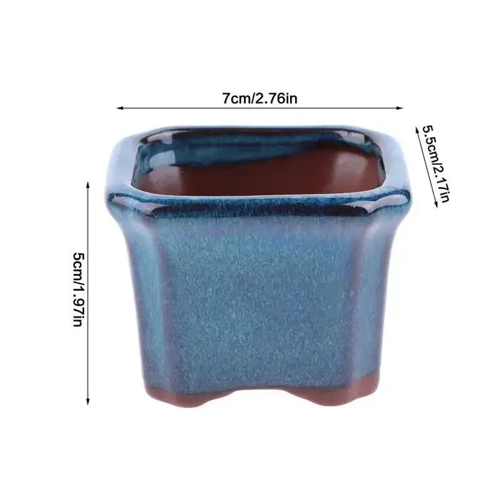 Mini pots de plantes en céramique, jardinières pour plantes succulentes, design artistique de style chinois, décoration pour bureaux, chambres, balcons, cadeau