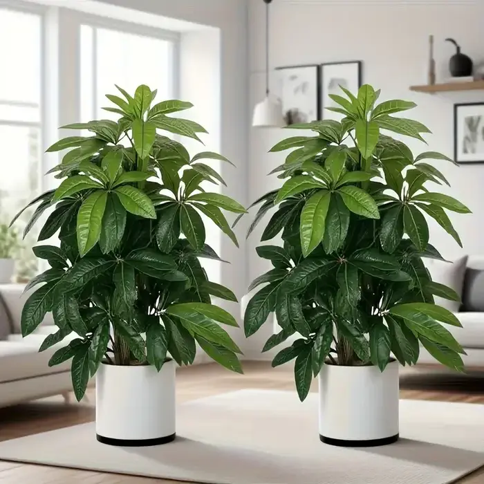 1 pièces grandes plantes vertes réalistes arbre d'argent artificiel paume pour jardin extérieur mariages fêtes balcon porche cour noël