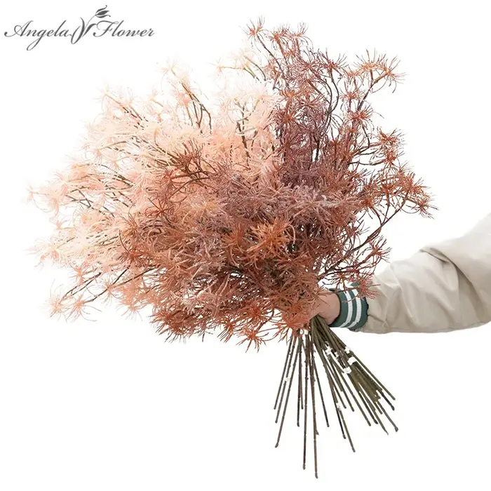 A2024 rose Orange pissenlit herbe plante artificielle branche mariage fleur Arrangement accessoires matériel maison chambre Table décor