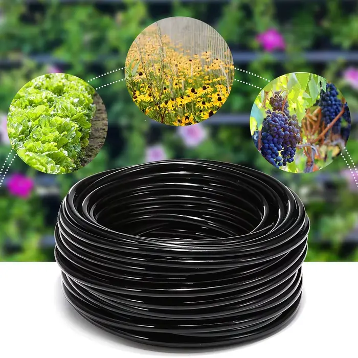 Tuyau d'arrosage goutte-à-goutte en PVC 4/7mm, système d'irrigation pour serres