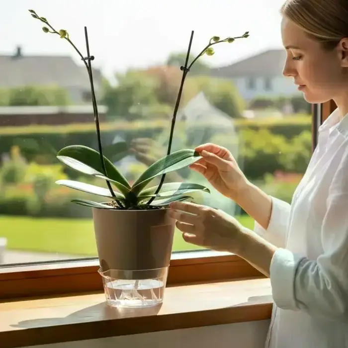 Pots de plantes auto-arrosants d'intérieur, jardinières modernes en plastique pour orchidées, succulentes, herbes, fleurs, décoration maison et bureau