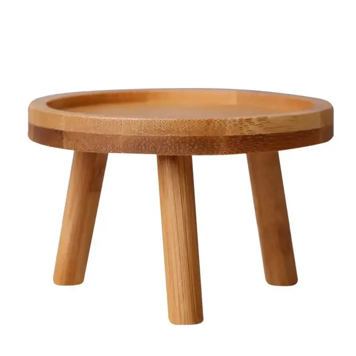 Support de Vase de jardin de fleurs succulentes en bois massif