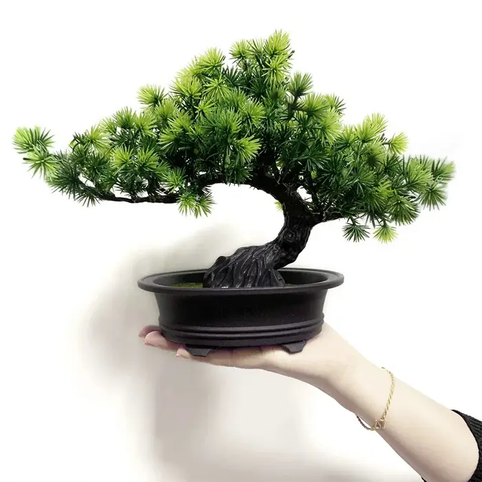 Plante artificielle verte faux bonsaï arbre intérieur étagère bureau salle de bain ferme décor maison chambre
