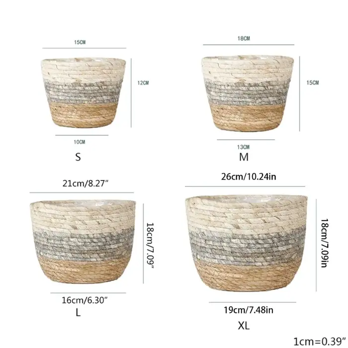 Panier Pot fleur rond en Pot plantes