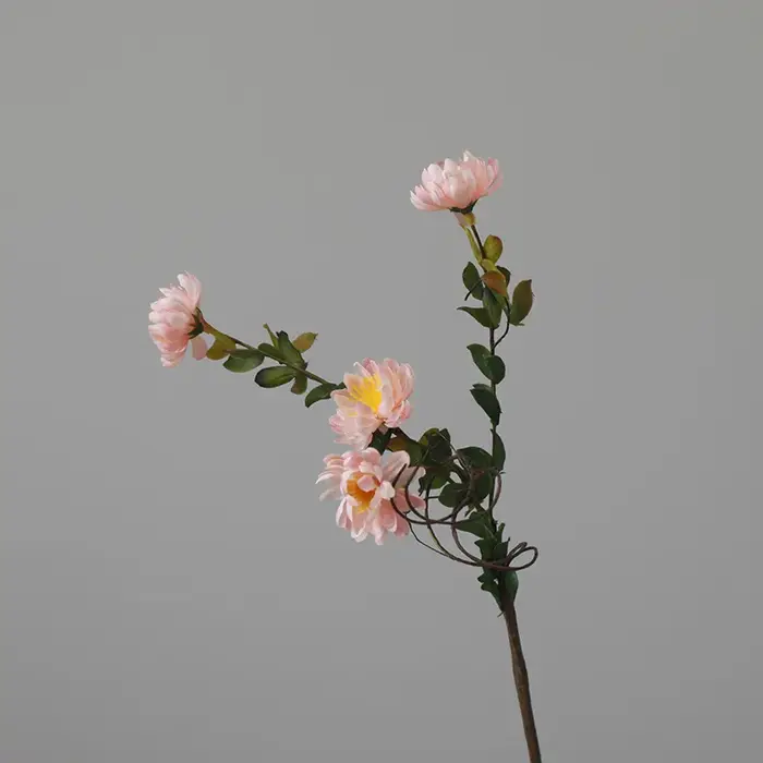 Fleurs de marguerite de soie de chrysanthème rétro