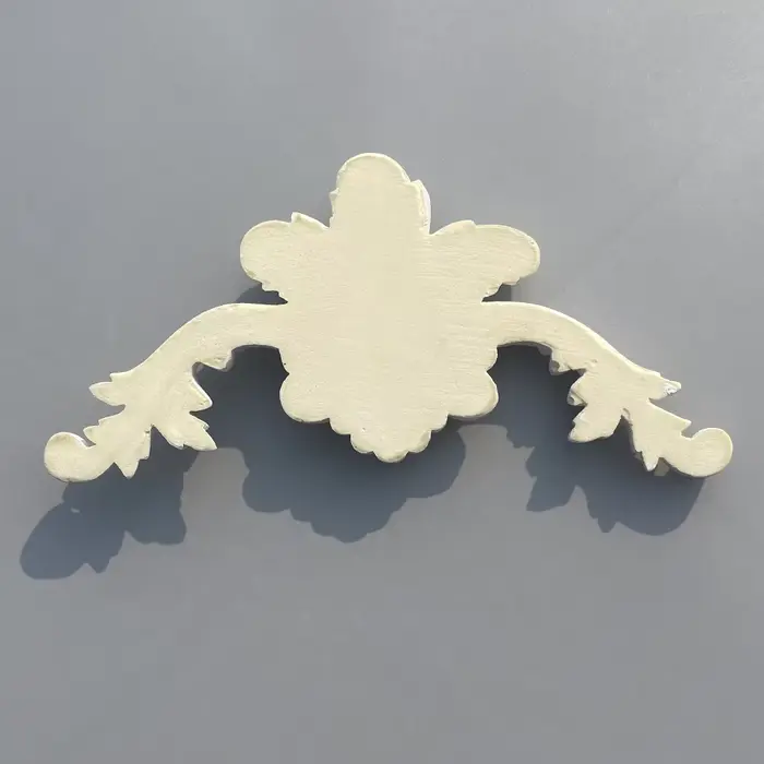 Décoration florale d'angle français en PU