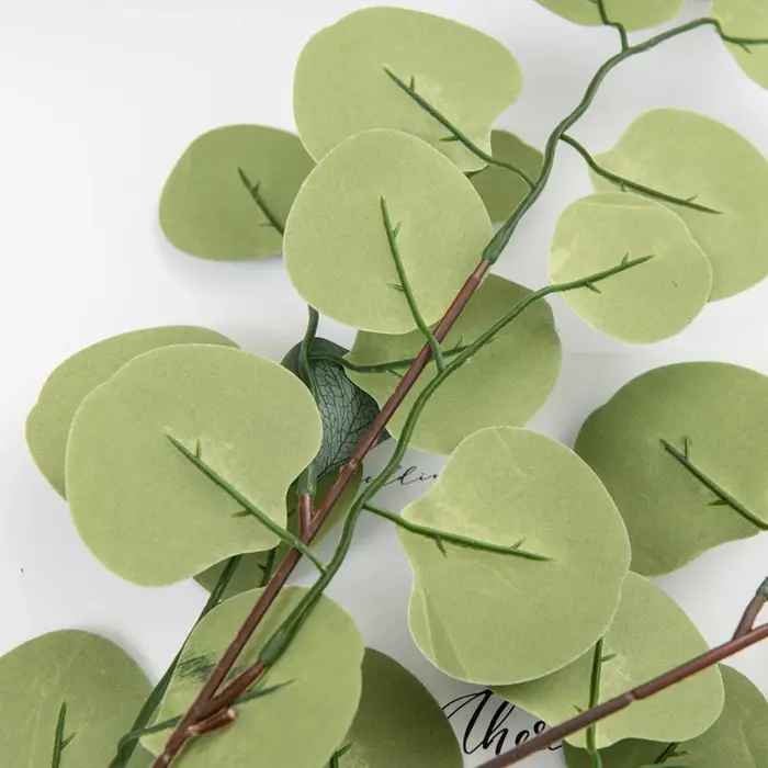 Plantes artificielles feuille d'eucalyptus vigne saint valentin décoration Vase maison chambre mariage jardin arc de roses Scrapbooking fausses fleurs
