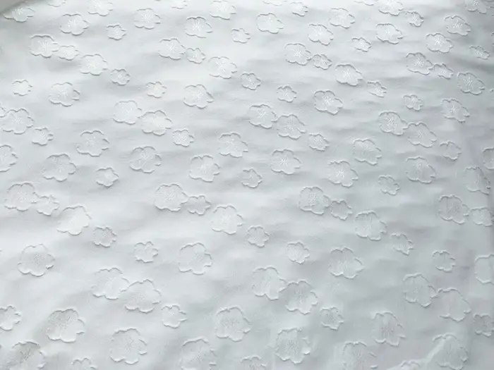 Tissu gaufré en crêpe de mousseline de soie, fleur de prunier, fleur de pêcher, extensible, Simple e