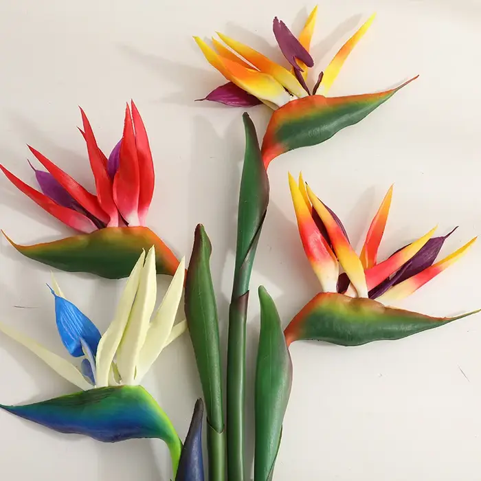 Fleur artificielle petit oiseau du paradis 80CM